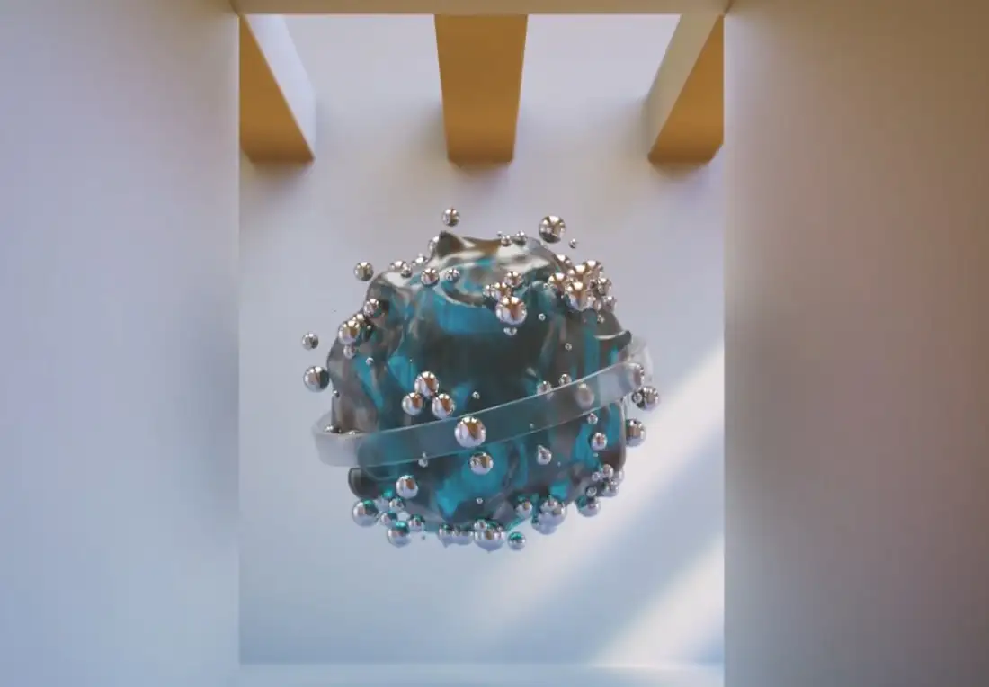 C4D使用OCTANE RENDER和X-Particles渲染圆球创意场景教程
