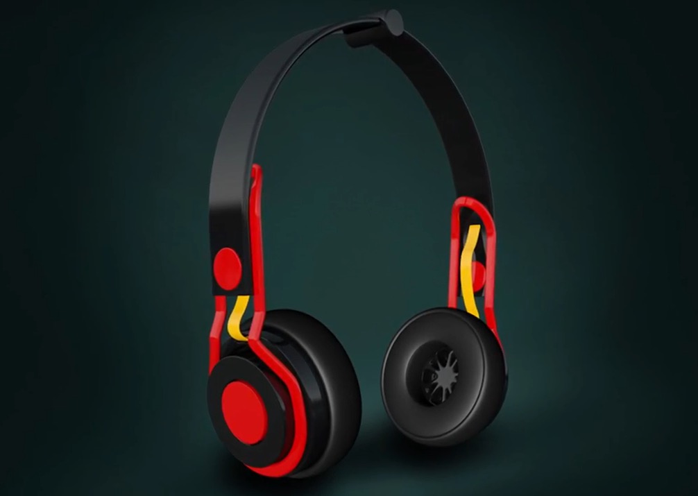 C4D耳机建模渲染视频教程 Headphone Modeling and Texturing Complete Tutorial