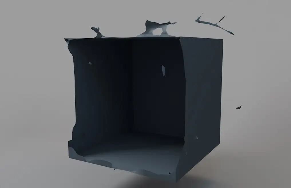 C4D布料破碎动画工程 weight map propagation