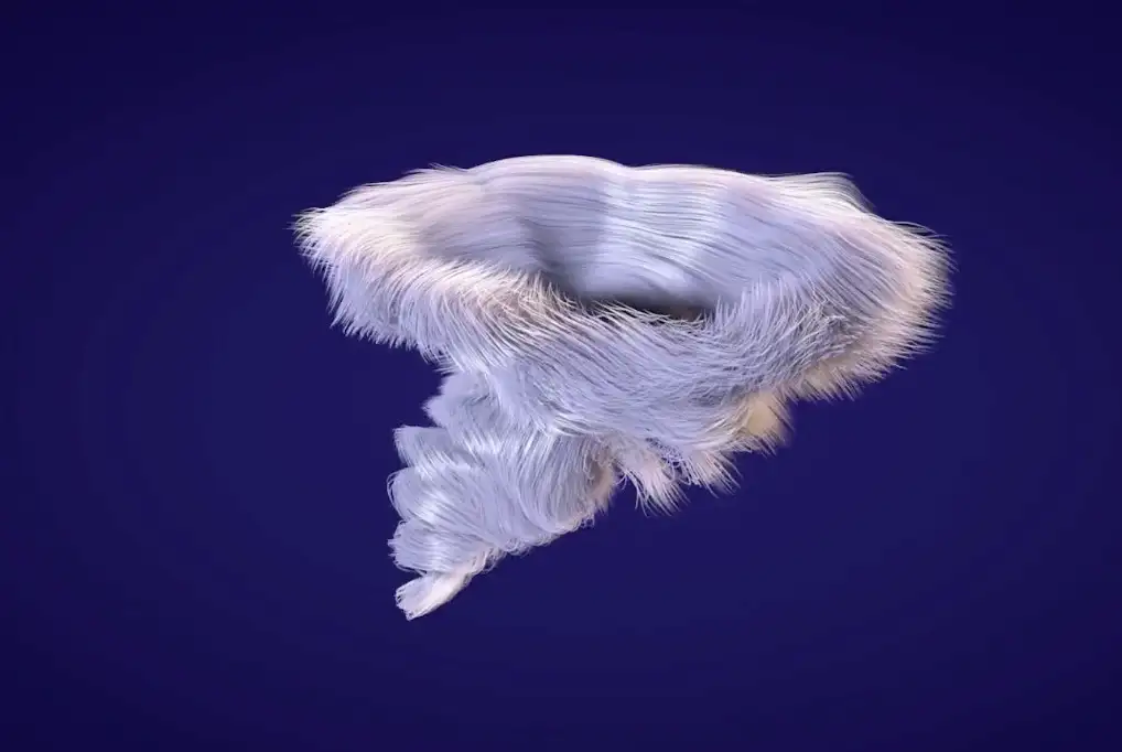 C4D使用XP粒子制作毛发抽象的龙卷风教程 How to Model and Rig a Tornado Tutorial