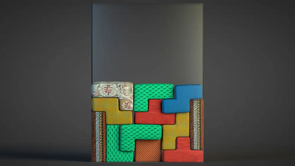 C4D制作瓶里的软体俄罗斯方块变形教程 Softbody Tetris Cinema 4D Tutorial（含工程）