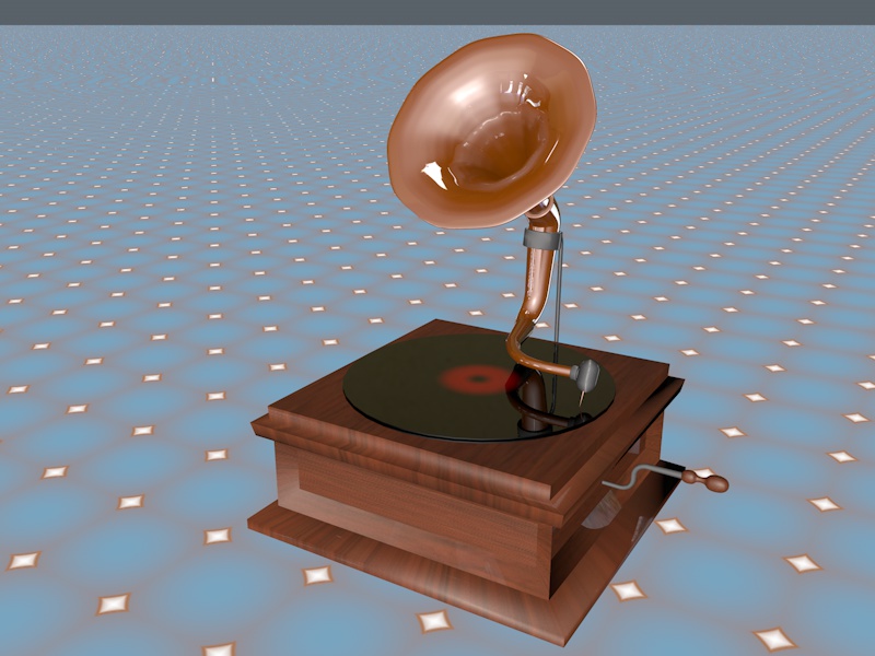 留声机建模 - C4D之家 - 留声机.jpg
