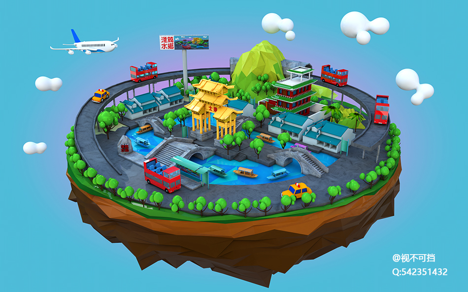 逢简水乡 - C4D之家 - 逢简水乡