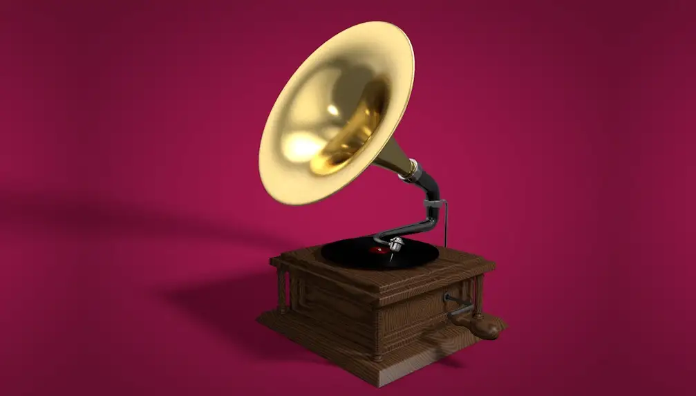 C4D留声机模型 Phonograph（吾淘教育）