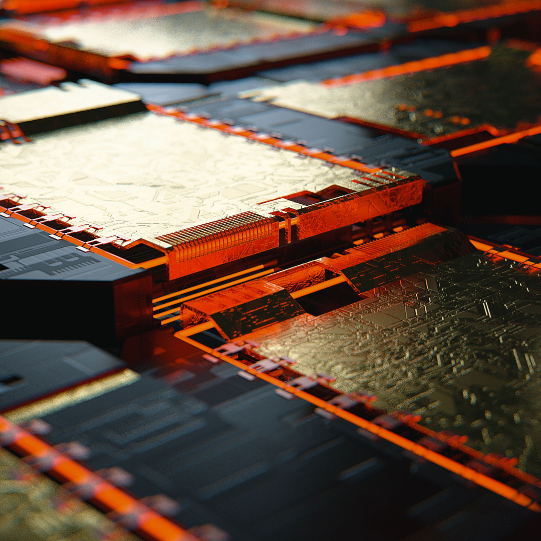 C4D实用工程第288季：科幻金属面板C4D工程文件 c4d project