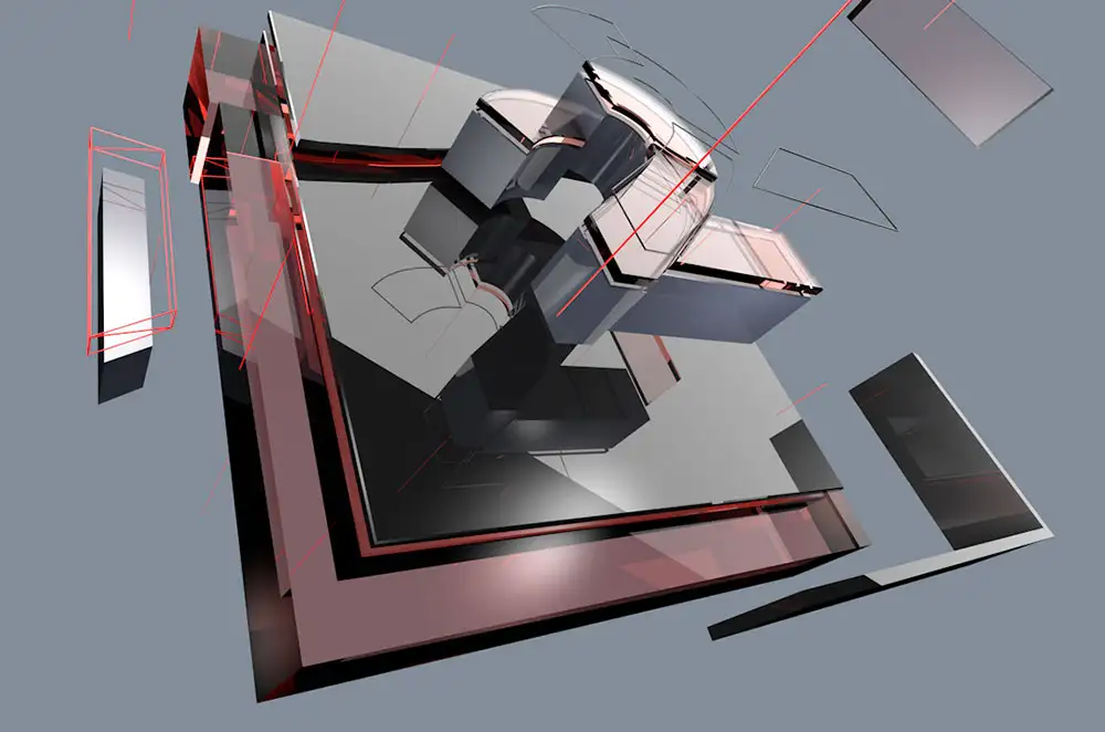 C4D+AE透明玻璃文字“2”工程文件 Realistic Glass Material