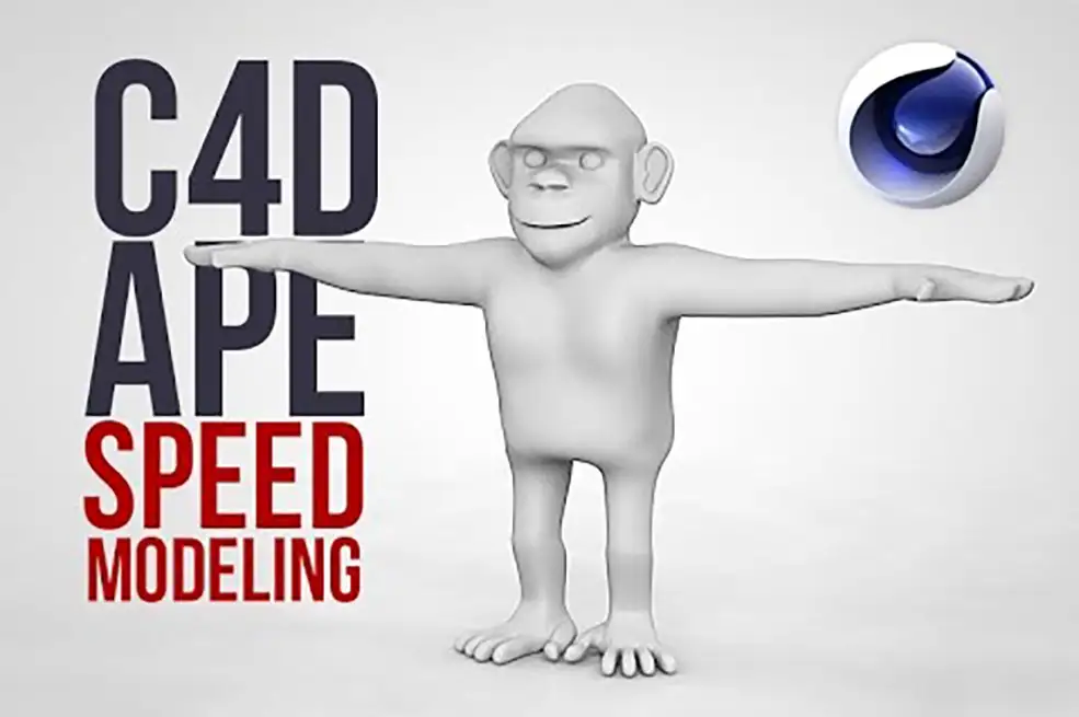 C4D卡通长臂猿建模视频教程 SpeedModeling - Ape - C4D之家 - hqdefault.jpg