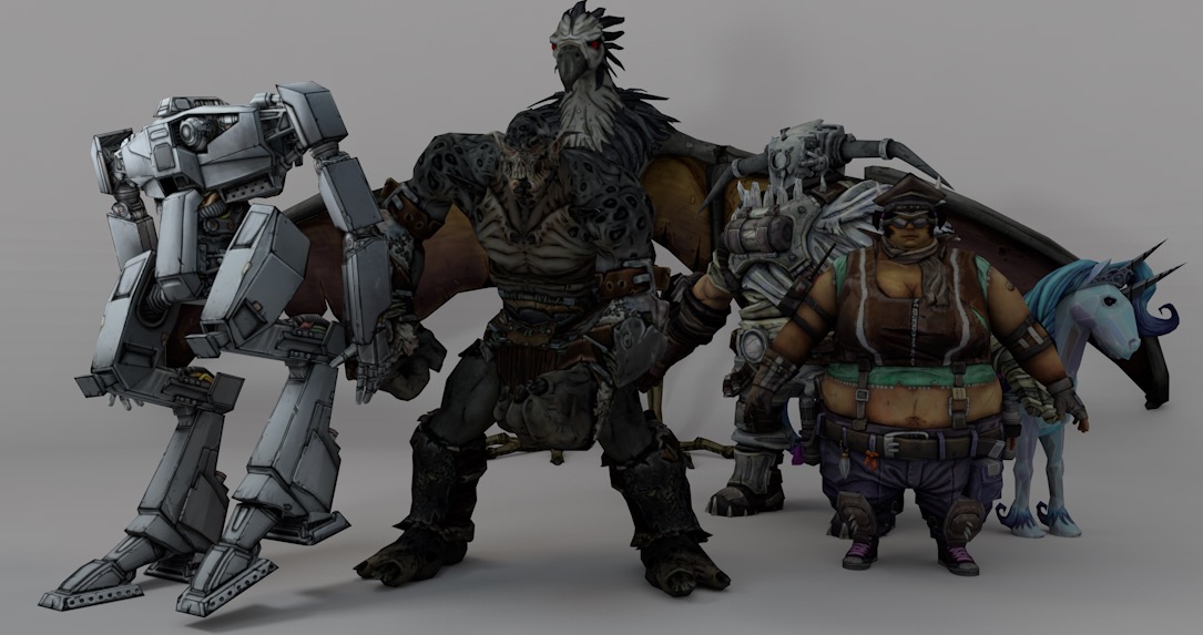 500套C4D射击游戏《无主之地2》Borderlands角色动画模型合集 - C4D之家 - cinema4d_ 2017-02-21 23.19.44.jpg