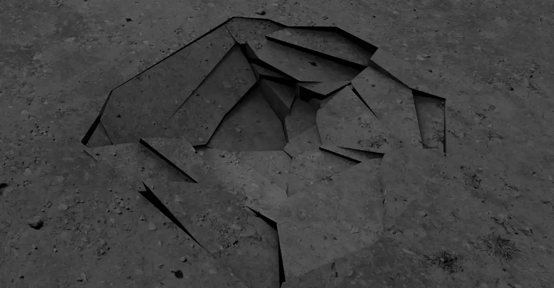 C4D模拟地面塌陷出大坑的预设 Impact sur le sol