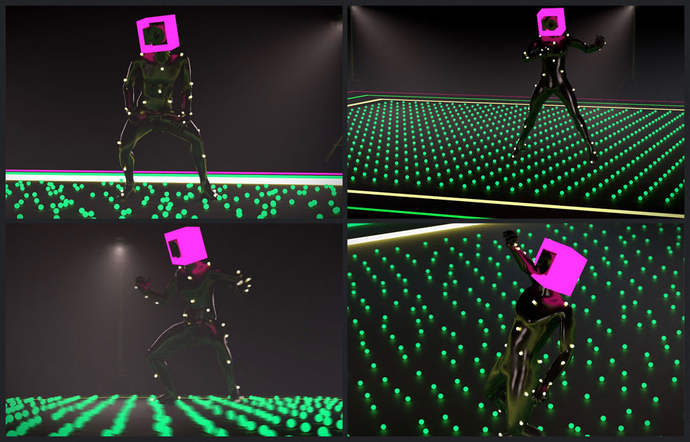 C4D头戴LOGO的人物跳舞动画工程文件 DANCING LOGOCUBE II ANIMATION