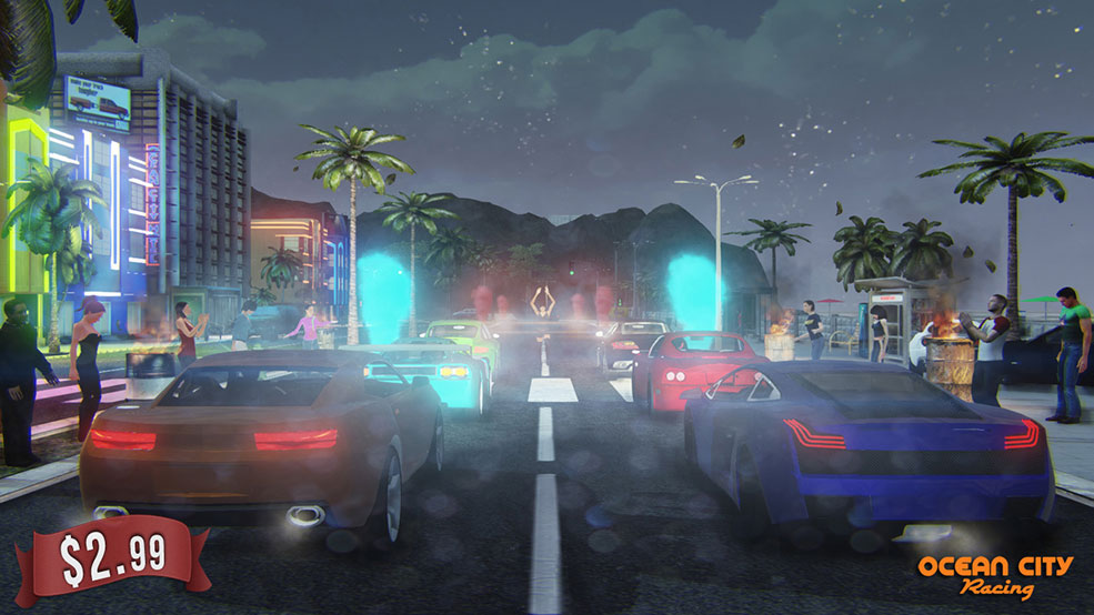 71套C4D赛car竞速类游戏《大洋城赛car》Ocean City Racing角色动画模型合集