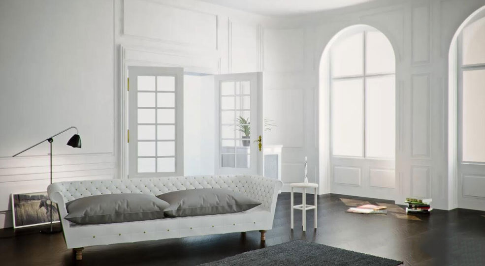 C4D教程： Vray古董室内客厅建模灯光照明渲染全面培训案例教程