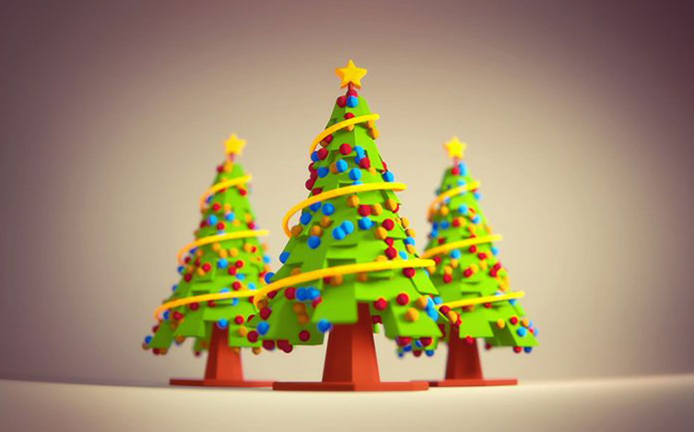 C4D创建一个卡通圣诞树教程 Modelando Arvore de Natal com C4D - C4D之家 - CapaTitan-1-696x433.jpg