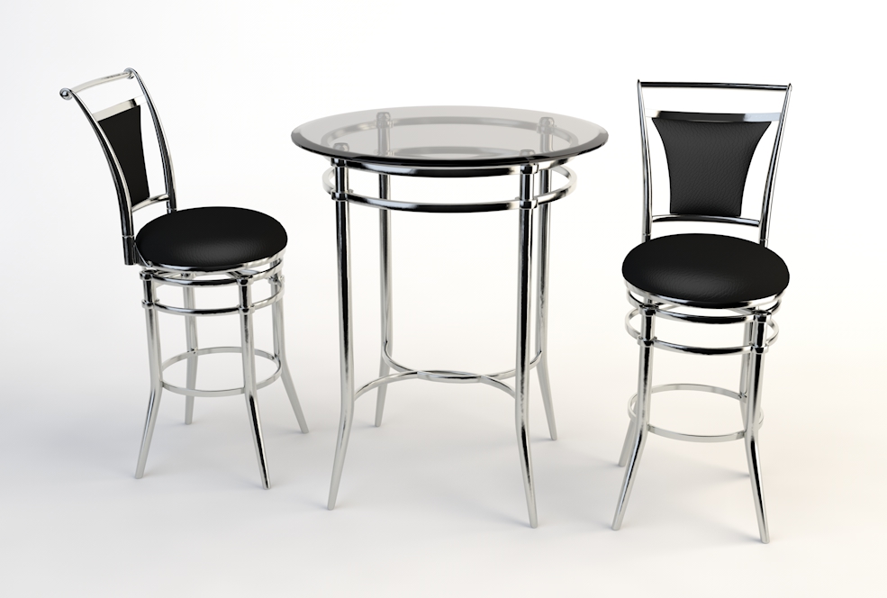 简约玻璃桌椅C4D模型 Tables and chairs -001 3d model - C4D之家 - long.jpg