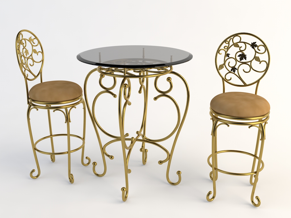 欧式铁艺桌椅 玻璃桌椅C4D模型 Tables and chairs -003 3d model - C4D之家 - yizi.jpg