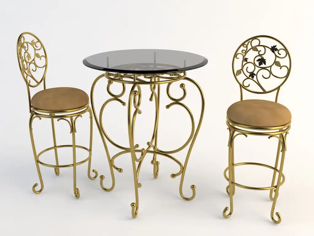 欧式铁艺桌椅 玻璃桌椅C4D模型 Tables and chairs -003 3d model - C4D之家 - yizi.jpg