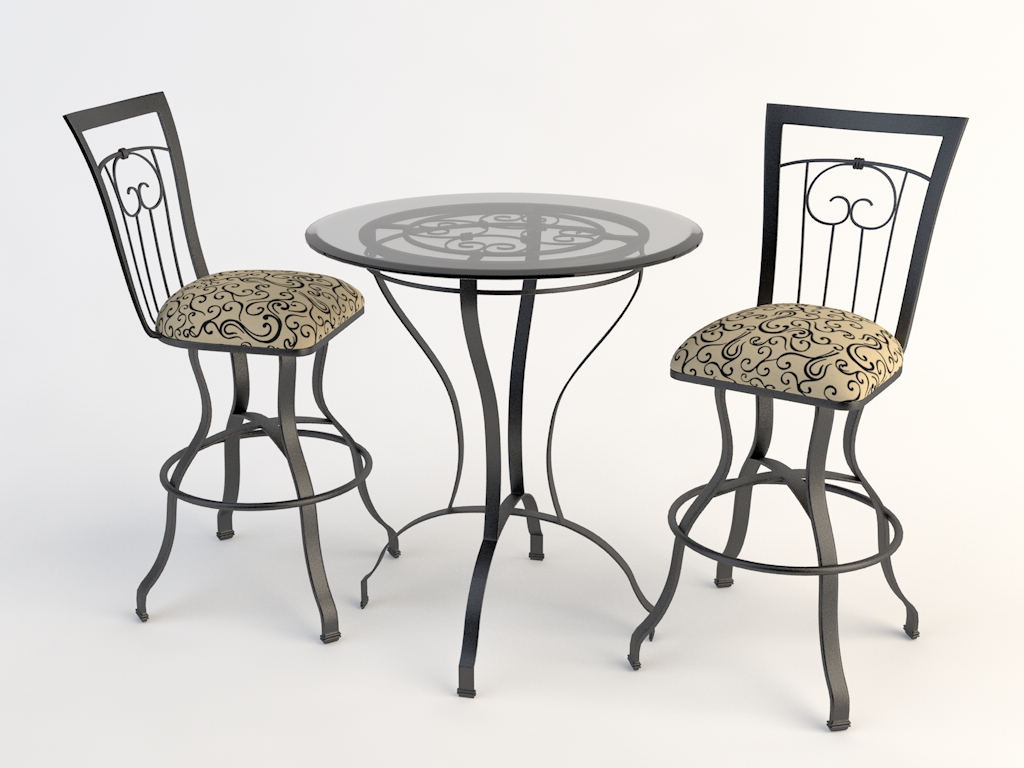 欧式铁艺桌椅 玻璃桌椅C4D模型 Tables and chairs -006 3d model - C4D之家 - yizi.jpg
