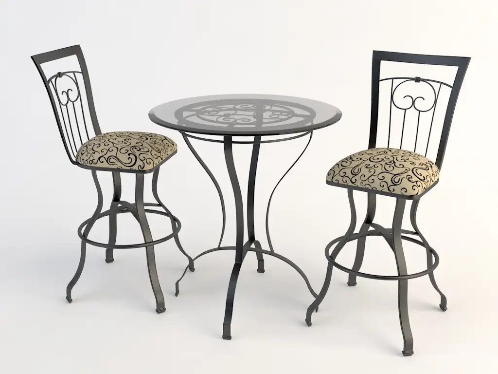 欧式铁艺桌椅 玻璃桌椅C4D模型 Tables and chairs -006 3d model - C4D之家 - yizi.jpg