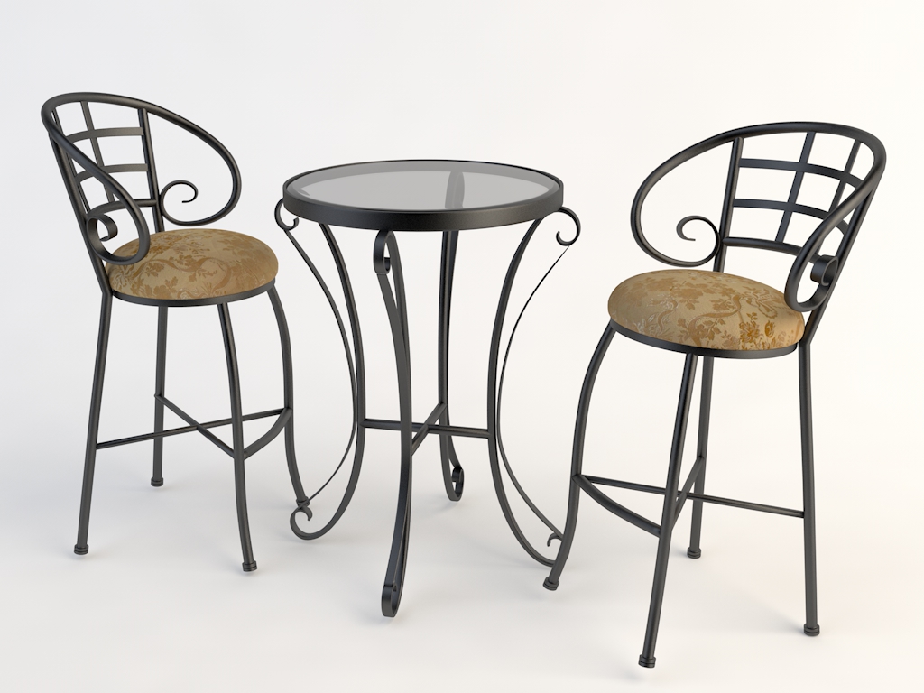 欧式铁艺桌椅 玻璃桌椅C4D模型 Tables and chairs -008 3d model - C4D之家 - yizi.jpg