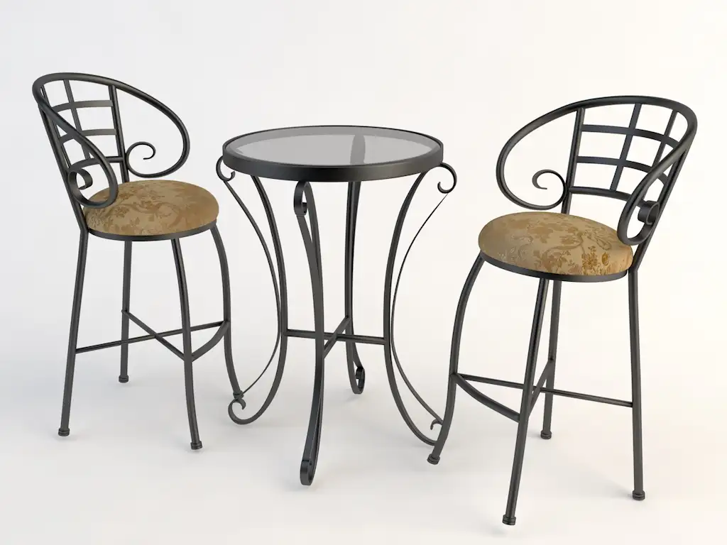 欧式铁艺桌椅 玻璃桌椅C4D模型 Tables and chairs -008 3d model - C4D之家 - yizi.jpg
