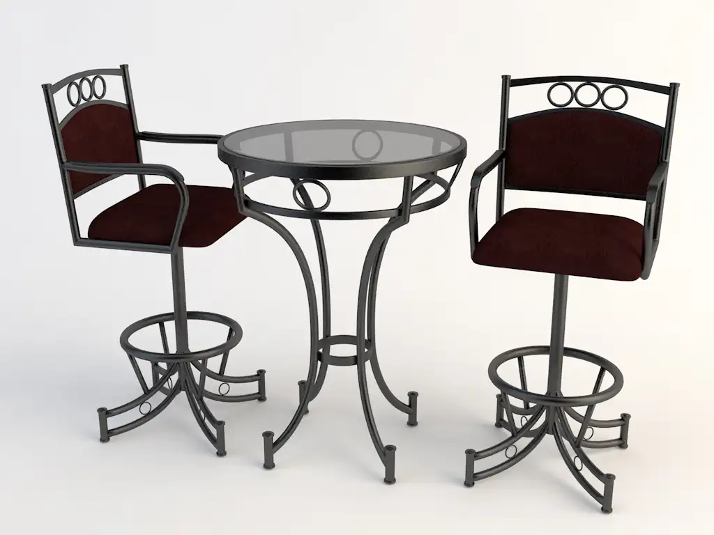 欧式铁艺桌椅 玻璃桌椅C4D模型 Tables and chairs -010 3d model - C4D之家 - yizi.jpg