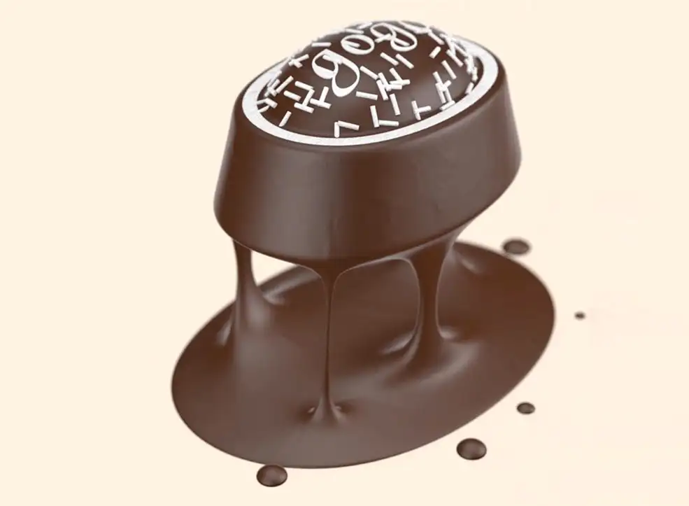 C4D制作巧克力块粘连拉丝的教程 Cinema 4d Chocolate