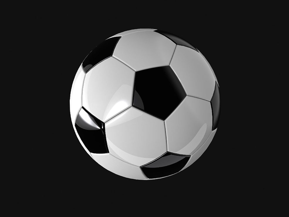 C4D利用多边形建模创建一个足球模型（含工程文件）