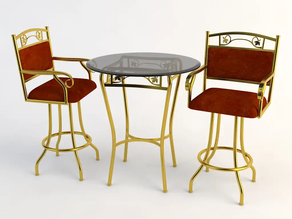 欧式铁艺桌椅 玻璃桌椅C4D模型 Tables and chairs -012 3d model - C4D之家 - yizi.jpg
