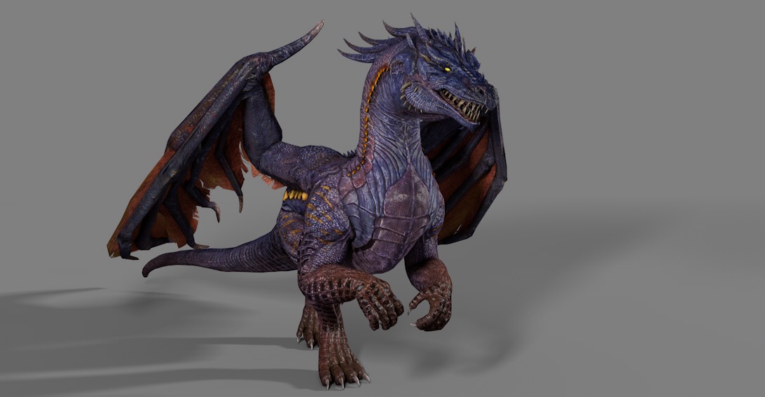 C4D长翅膀的魔龙模型（含绑定+动画）Dragon 3d model - C4D之家 - cinema4d_ 2017-03-27 21.21.04.jpg