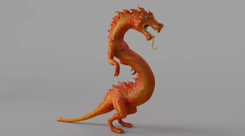 站立的小金龙C4D模型 Victory Dragon - C4D之家 - cinema4d_ 2017-03-27 21.56.31.jpg