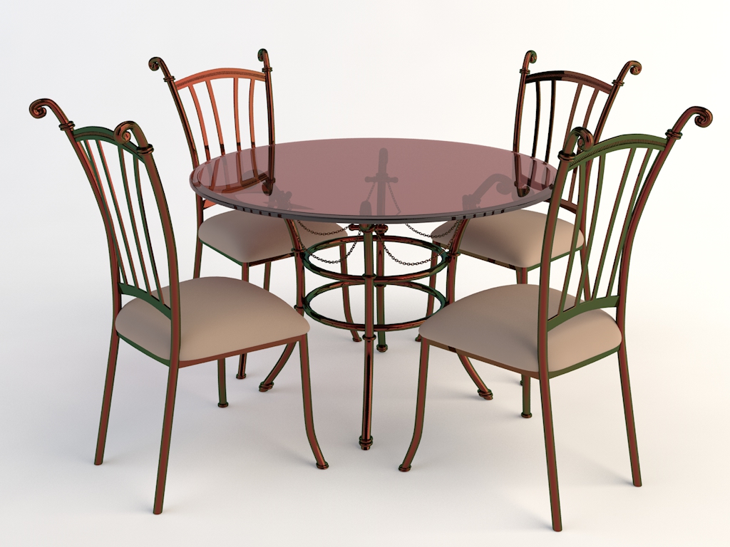 欧式铁艺桌椅 玻璃桌椅C4D模型 Tables and chairs -031 3d model - C4D之家 - chairs-2.jpg