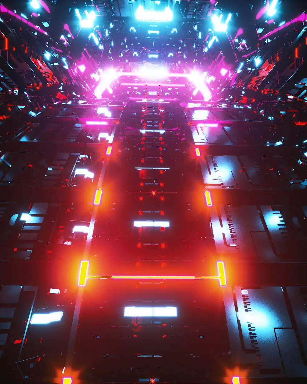 C4D实用工程第331季：绚丽的灯光科幻隧道动画C4D工程文件 c4d project