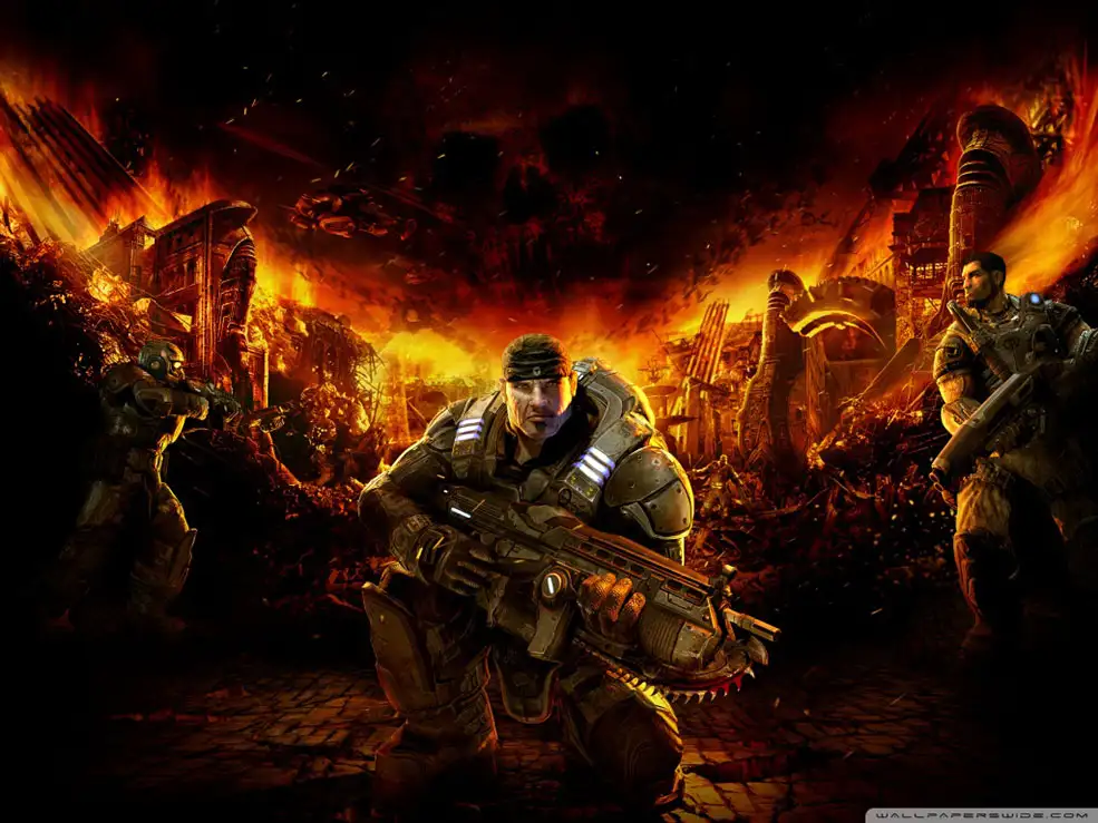 450套C4D射击游戏《战争机器》GEARS OF WAR 1角色动画模型合集 - C4D之家 - gears_of_war_1-wallpaper-1024x768.jpg