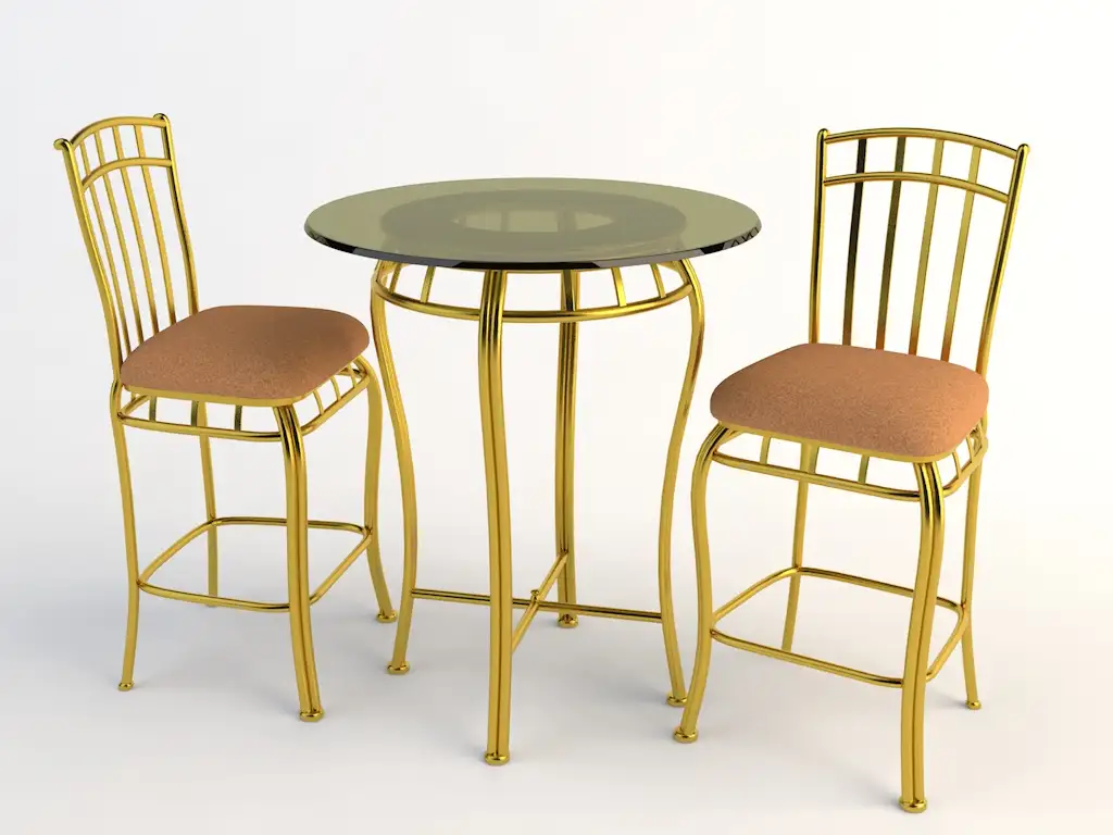 欧式铁艺桌椅 两人桌 圆桌 餐桌 玻璃桌椅C4D模型 Tables and chairs -055 3d model - C4D之家 - chairs-2.jpg