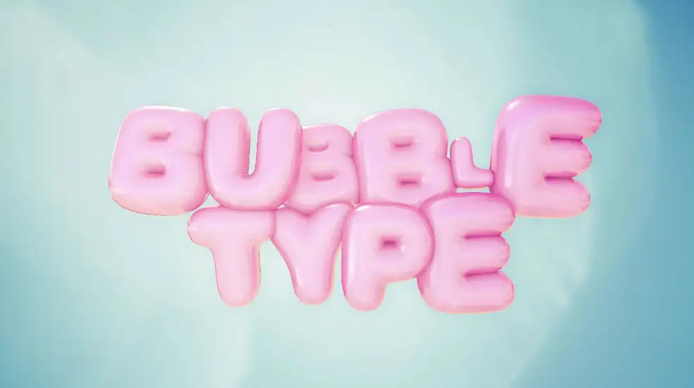 C4D泡泡文字脚本 BUBBLE TYPE FOR CINEMA 4D - C4D之家 - 1.jpg