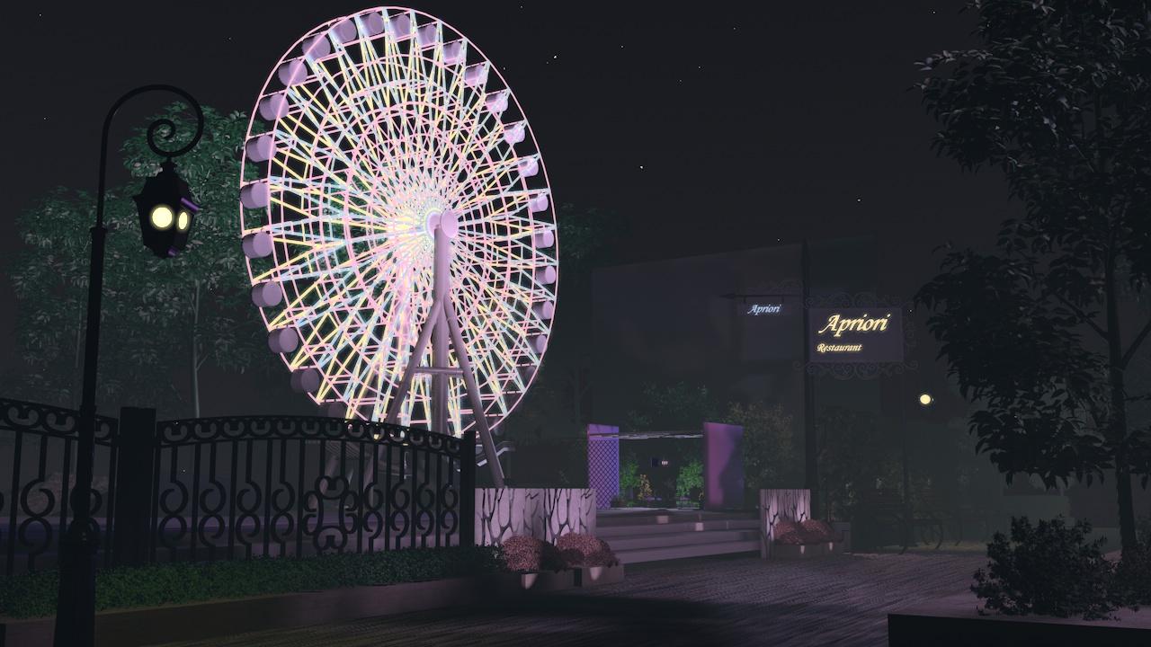 摩天轮变色转动小动画