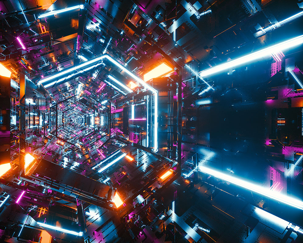 C4D实用工程第337季：科幻隧道穿梭动画C4D工程文件 c4d project