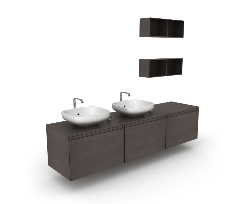 洗手台C4D模型 -001 bathroom 3d model