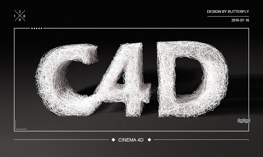 C4D字体设计教程求分享！！！