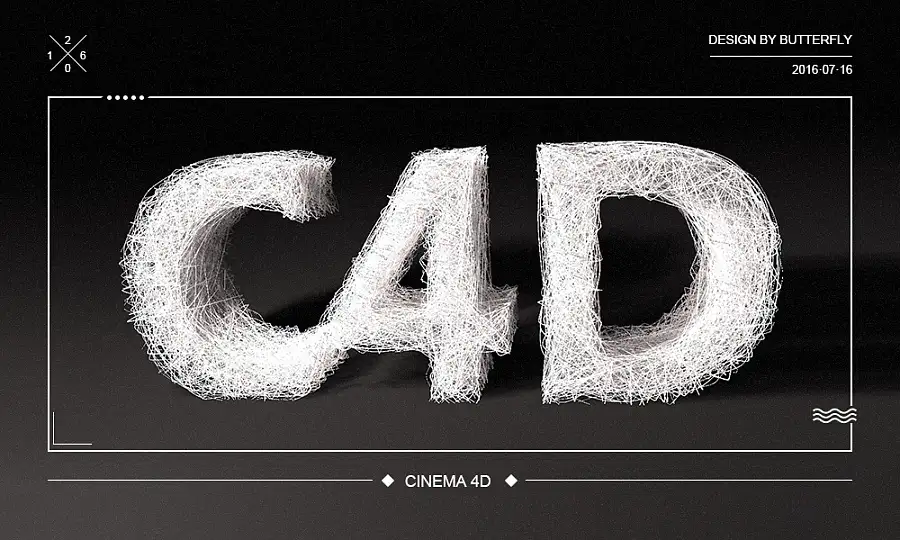 C4D字体设计教程求分享！！！