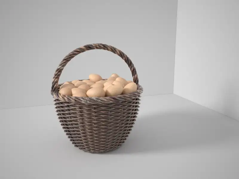 练习制作一篮子鸡蛋