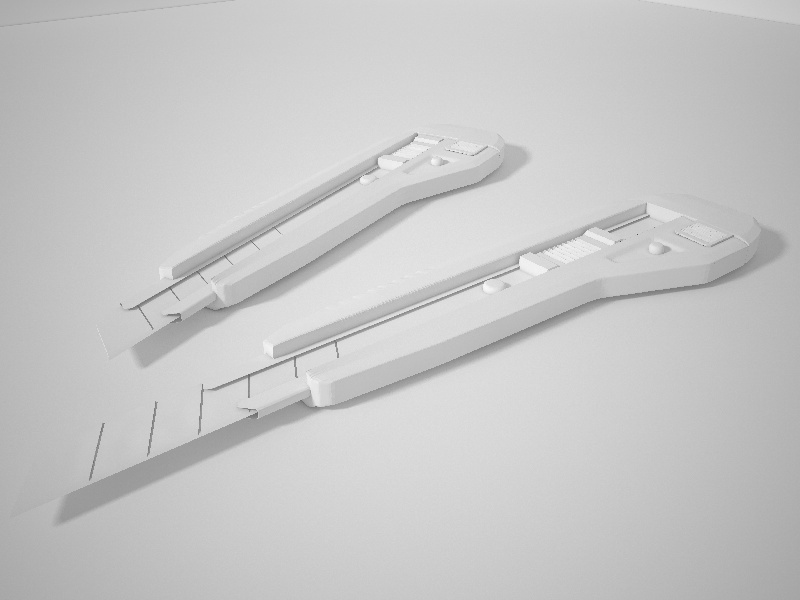 美工刀模型练习 - C4D之家 - 美工刀模型练习