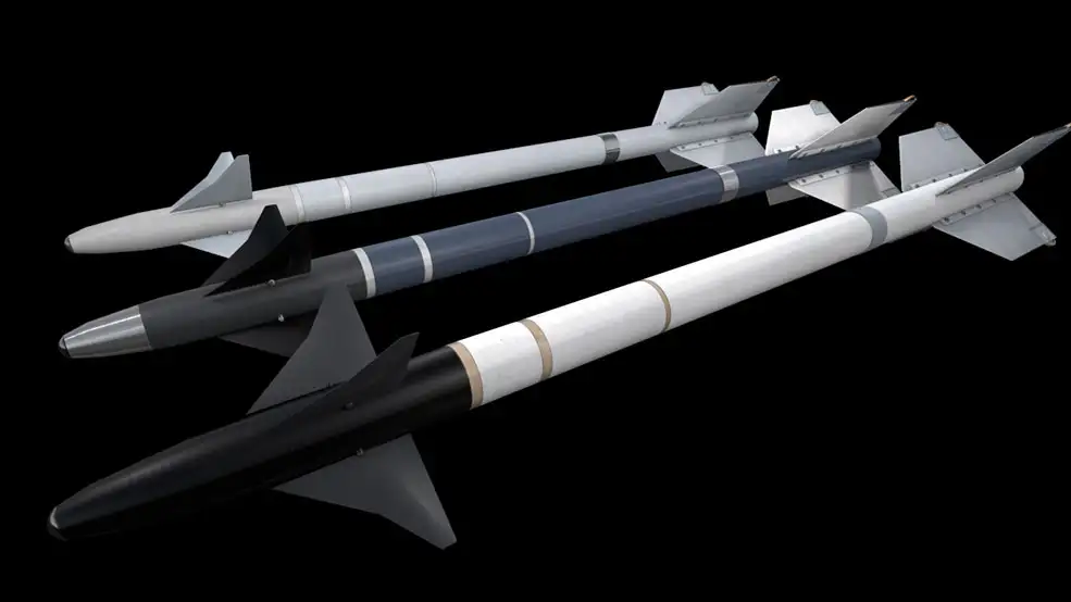 美国AIM-9 响尾蛇短程空对空导弹C4D模型 Sidewinder 3d model