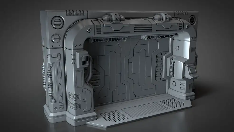 C4D科幻防爆门建模视频教程 Modeling a Scifi Blast Door - C4D之家 - 001.jpg