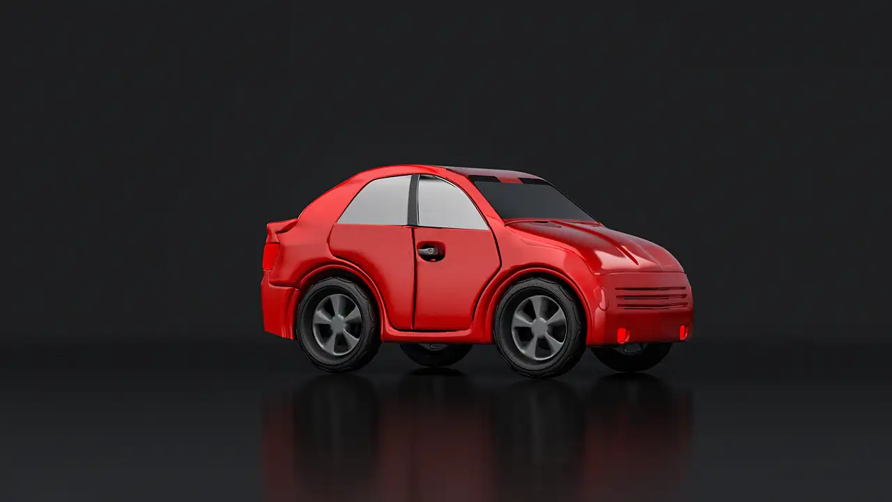 卡通小汽车建模渲染 - C4D之家 - 卡通小车.jpg