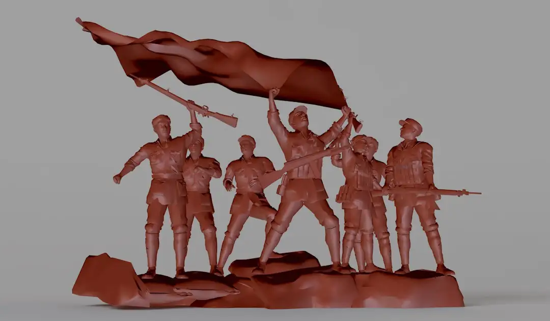 8组红军群体雕塑 革命题材雕塑C4D模型 - C4D之家 - cinema4d_ 2017-05-10 11.54.31.jpg