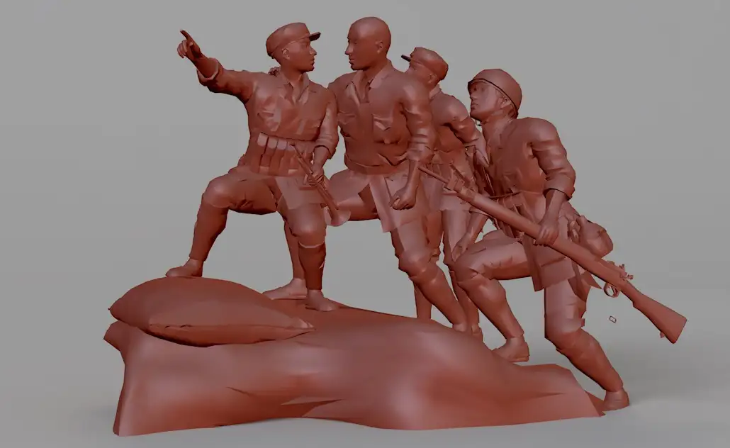 8组红军群体雕塑 革命题材雕塑C4D模型 - C4D之家 - cinema4d_ 2017-05-10 11.57.24.jpg