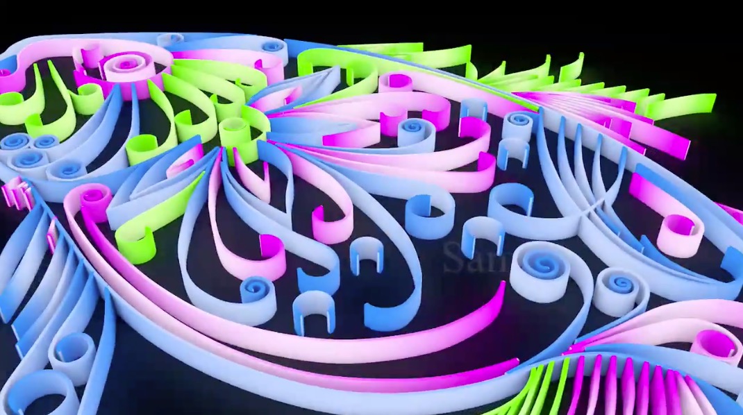 C4D七彩样条鱼生长动画教程 Animate fish floral motion graphics tutorial