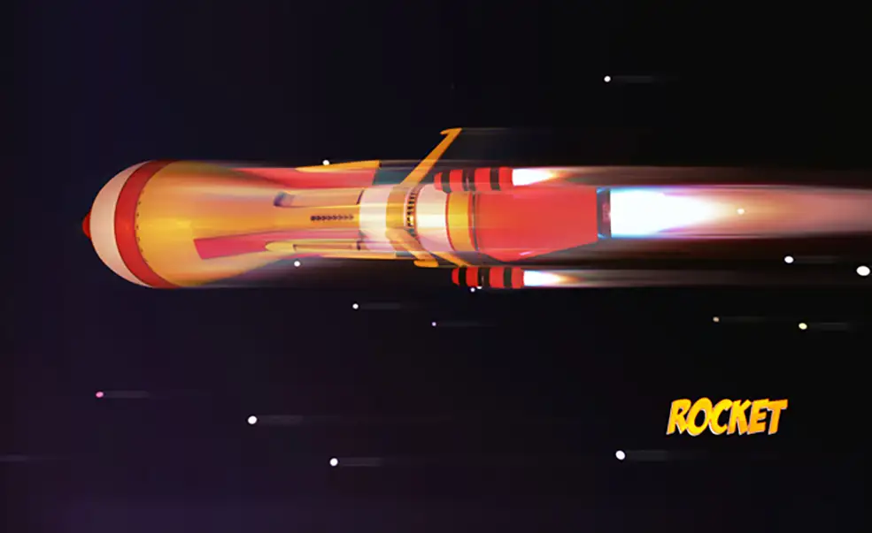 卡通火箭C4D模型 Cartoon Rocket