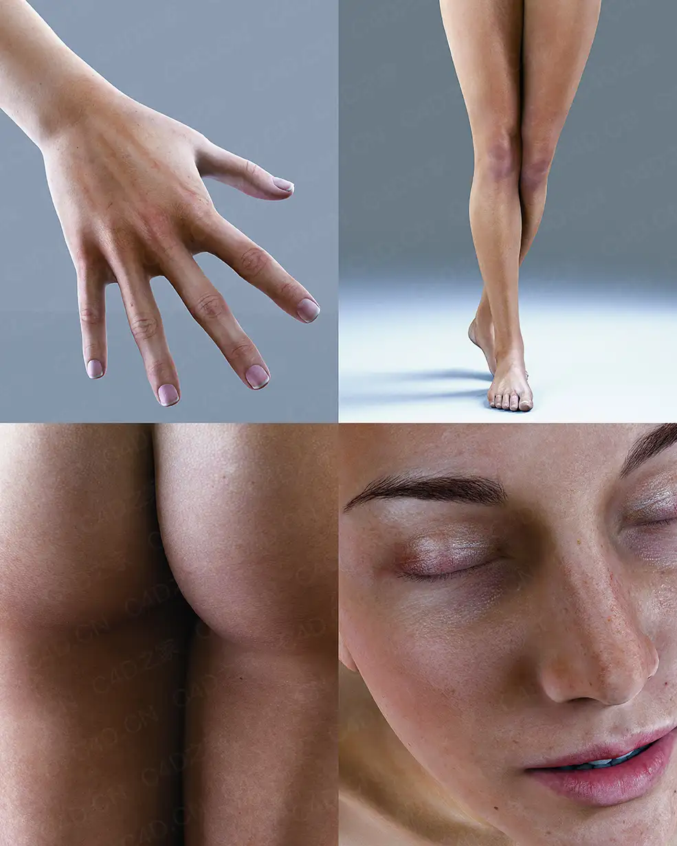 C4D Octane女性人体渲染工程文件 - C4D之家 - Cam-5.jpg